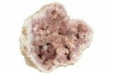 Sparkly, Pink Amethyst Geode Half - Argentina #235164-1